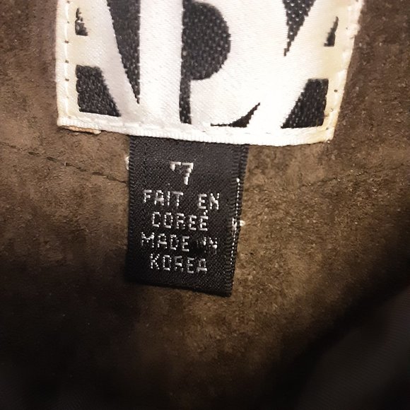 Vintage Khaki Suede Pants, High-Waisted Pleated. Size Small / 7 - Picture 11 of 13